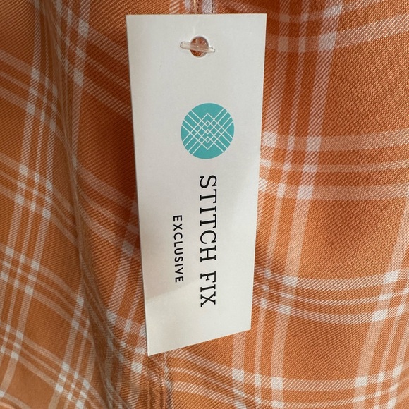 Cosmic Blue Ava Button Down Blouse - Picture 6 of 6